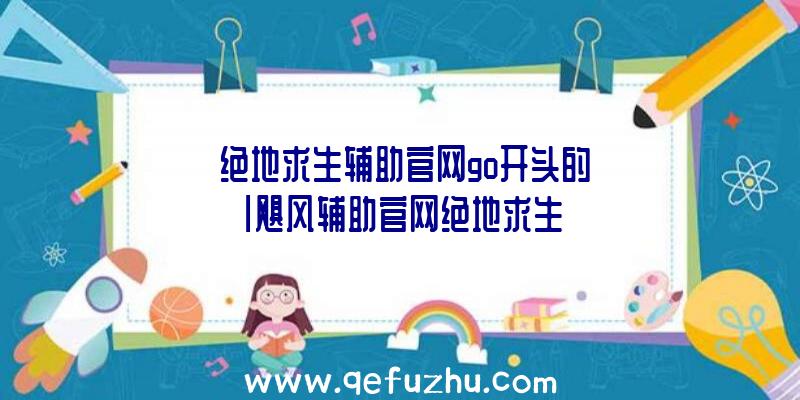 「绝地求生辅助官网go开头的」|飓风辅助官网绝地求生